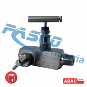 Válvula Aguja de Bloqueo & Purga